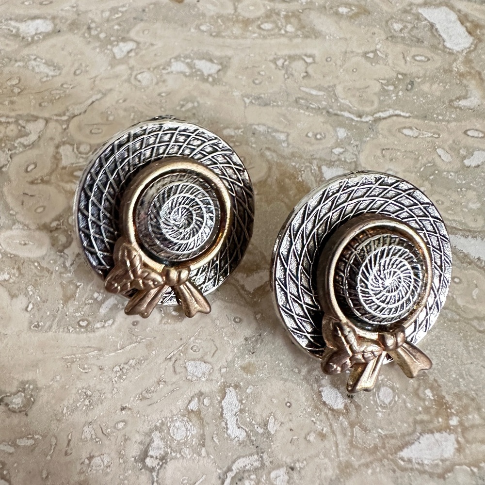 Vintage Hat shaped Earrings‎